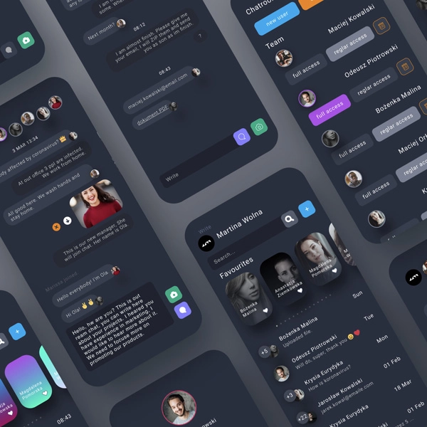 Startup website design mockup showing modern layout and features