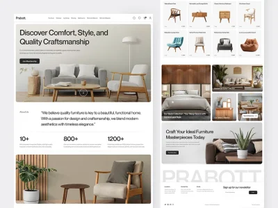 Website Design for Furniture Stores and home decor stores