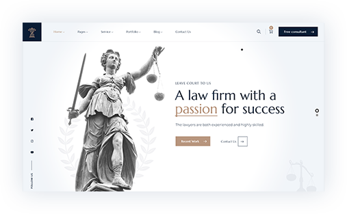 طراحی سایت موسسه حقوقی و مشاوران