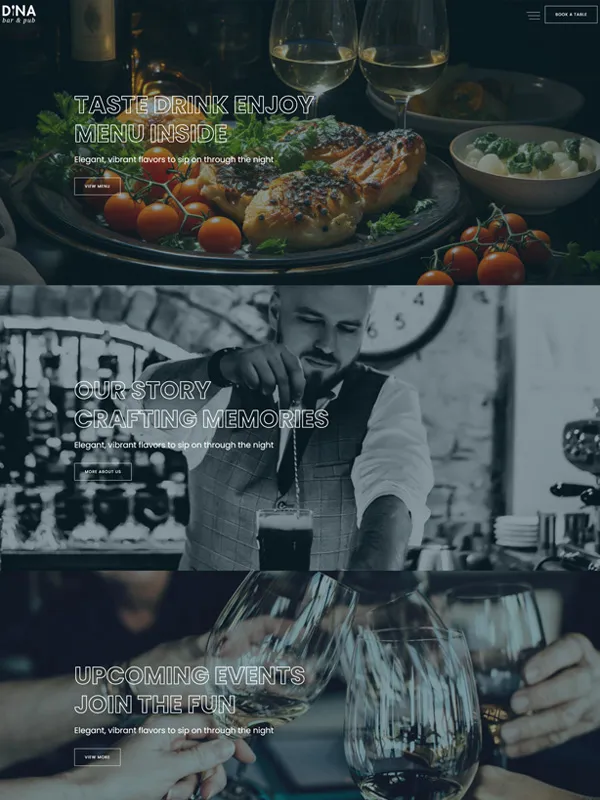 طراحی سایت رستوران و کافه | سایت برگ