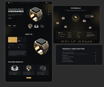 طراحی سایت فروشگاه جواهرات و ساعت
