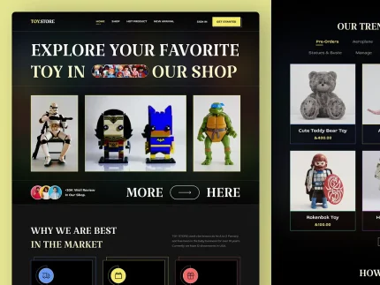 طراحی سایت اسباب‌بازی‌ها و محصولات کودک