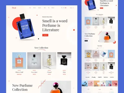 طراحی سایت عطر و خوشبوکننده‌ها