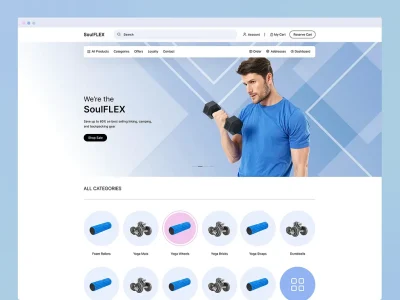 طراحی سایت تجهیزات ورزشی