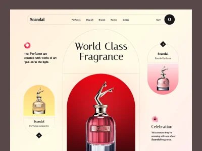 طراحی سایت عطر و خوشبوکننده‌ها