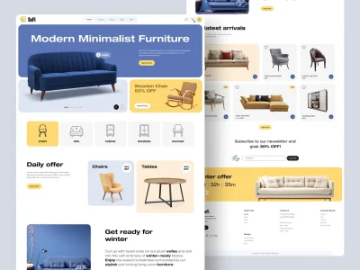 Website Design for Furniture Stores and home decor stores