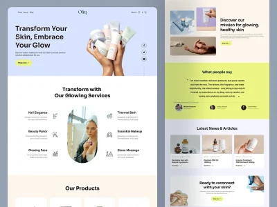 طراحی سایت لوازم آرایشی و مراقبت از پوست