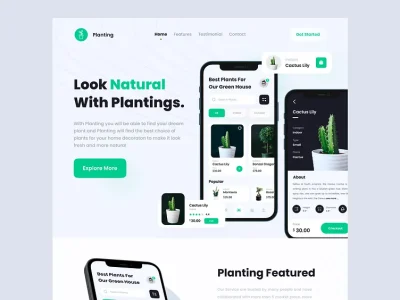 طراحی سایت گلدان خانگی و فضای باز