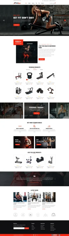 طراحی سایت تجهیزات ورزشی