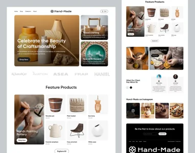طراحی سایت صنایع دستی و هنرمندان