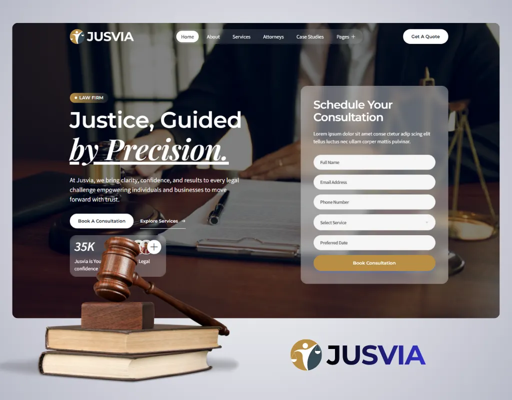 طراحی سایت موسسات حقوقی و مشاوران