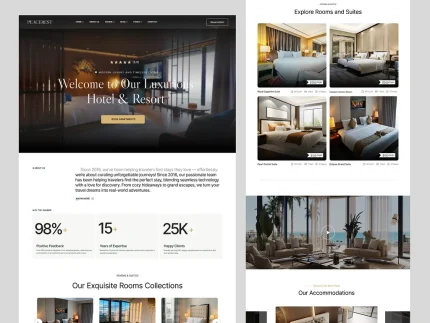 طراحی سایت هتل‌ها و مهمان‌نوازی